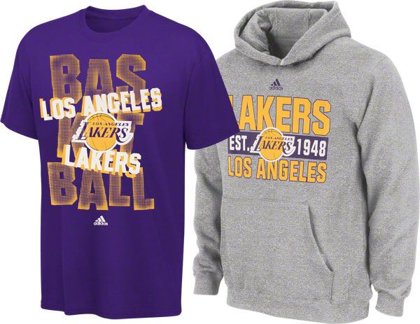Los Angeles Lakers Youth T Shirt & Hooded Sweatshirt Combo Pack  