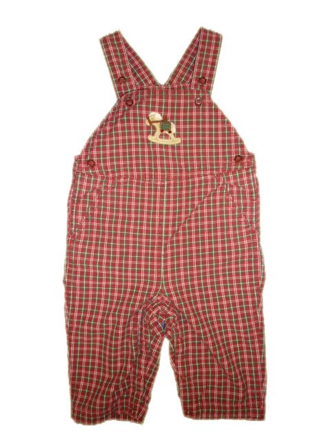 Boys 6 12 M Gymboree Red Vintage Horse Rocker Overalls  