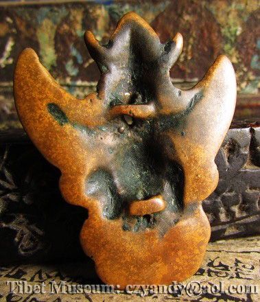 Wonderful Amazing Sacred Old Antique Tibetan Sky Iron Amulet TuoJia 
