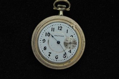 VINTAGE 6S WALTHAM SPECIAL POCKETWATCH WITH SUB SECONDS AT 3 KEEPING 