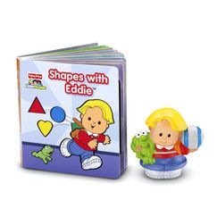 Fisher Price Little People Shapes w/Eddie Book & Figure  