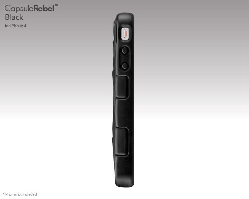 SwitchEasy CapsuleRebel Hybrid Case for iPhone 4 Black  