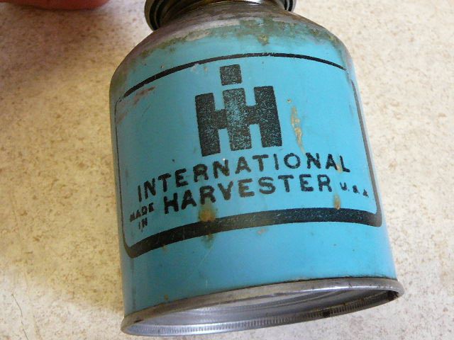   Harvester Farm Tractor Oil Can Oiler Cooley West Bend WI NR  