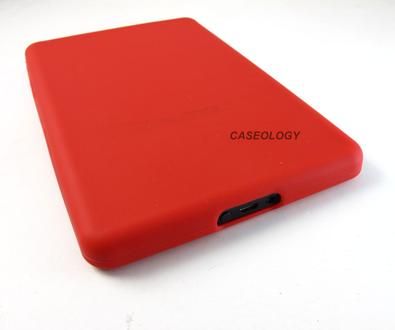 RED SOFT RUBBER GEL SKIN CASE COVER FOR  KINDLE FIRE TABLET 