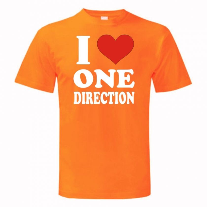 Love One Direction T Shirt X factor Harry Styles Boy Band  