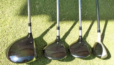   TAYLORMADE SET VERY FORGIVING, LOW COST, HIGH END CLUBS + NEW BAG