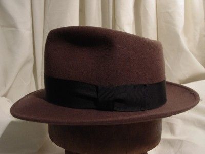 Vintage BEE HATS Webster Hats Mauve Fedora Hat Conventional Style Size 