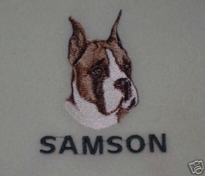 Boxer Fleece Dog Blanket personalized puppy bulldog NEW  