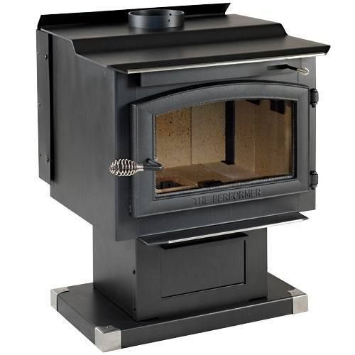 PERFORMER WOOD BURNING STOVE/BLOWER HTS 12 Hr/2000 SF  