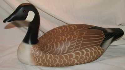 Canadian Goose Handpainted Hand Made Wood Wooden Folk Art Duck Decoy 