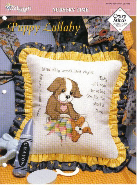 PUPPY LULLABY Dog Baby Child Cross Stitch Pattern  
