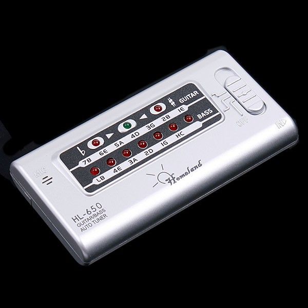 Digital LED Electronic Automatic Tuner for Guitar Bass Sliver 