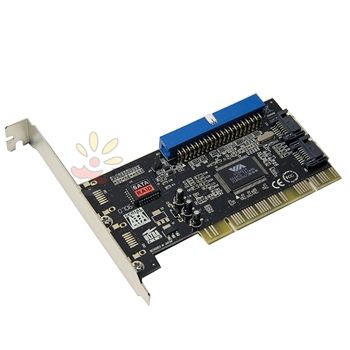    1A2S Combo 1X IDE / 2X SATA Serial ATA to PCI Card VIA VT NEW  