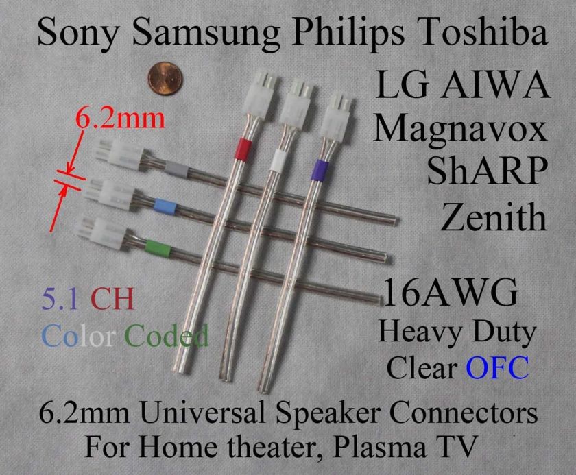   speaker connectorsSony Samsung LG Philips home theater/Plasma TV