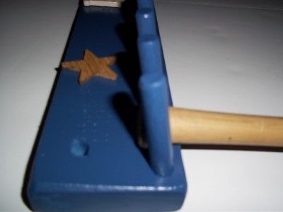 WOOD BASEBALL MINI BAT RACK HOLDER 9 / 17 BLUE L SPORT  